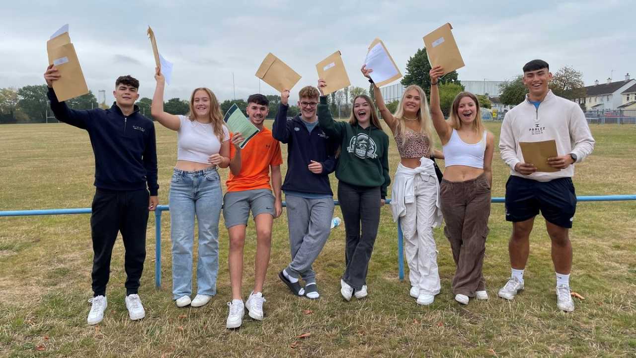 A Level Results Day Celebrations In Gloucestershire