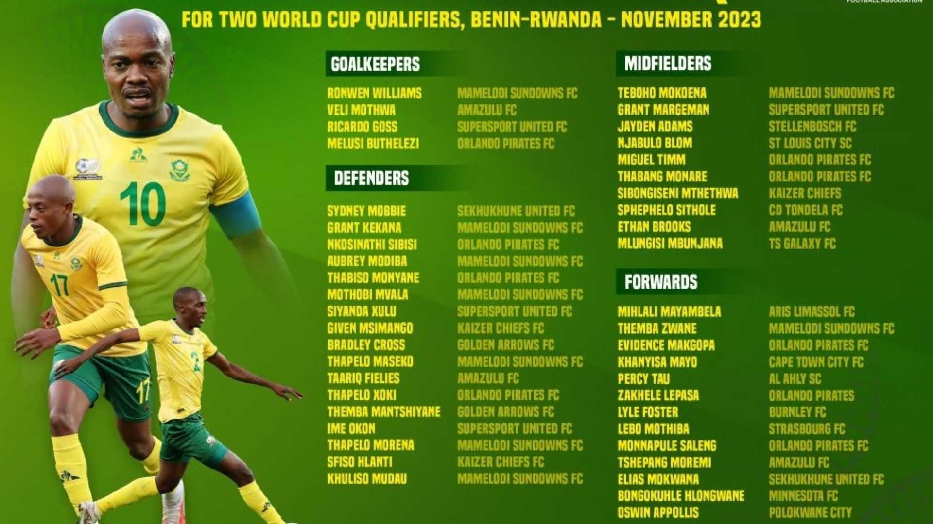 Bafana Bafana Squad Training