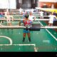 Barcelona Football Players Playing Table Football