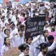 Doctors Protesting For Healthcare Safety