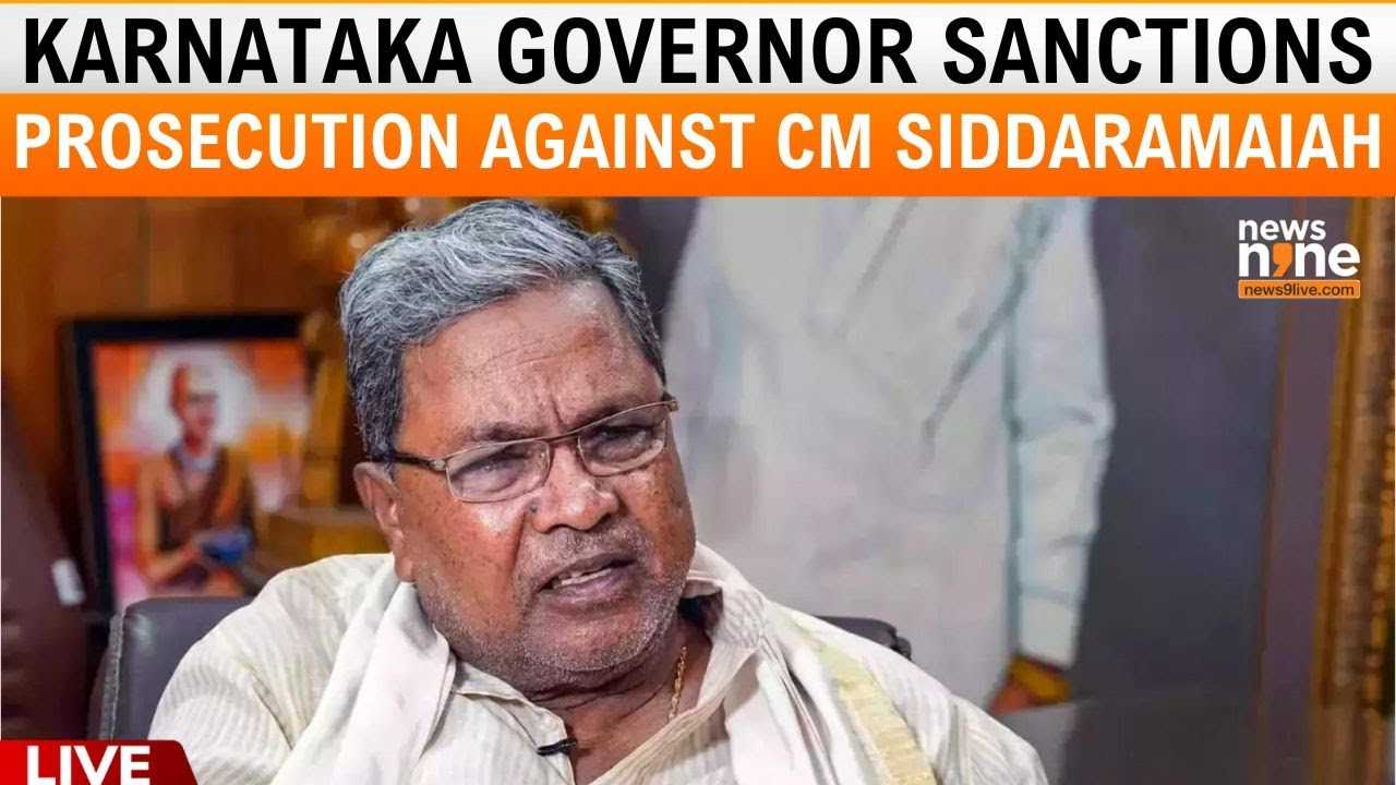 Governor Sanctions Prosecution Of Siddaramaiah