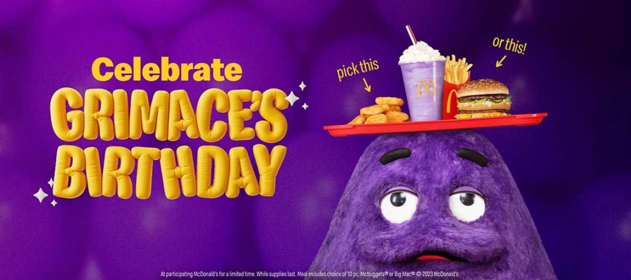 Grimace Shake Mcdonald's