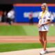 Hawk Tuah Girl Throws First Pitch At Mets Game