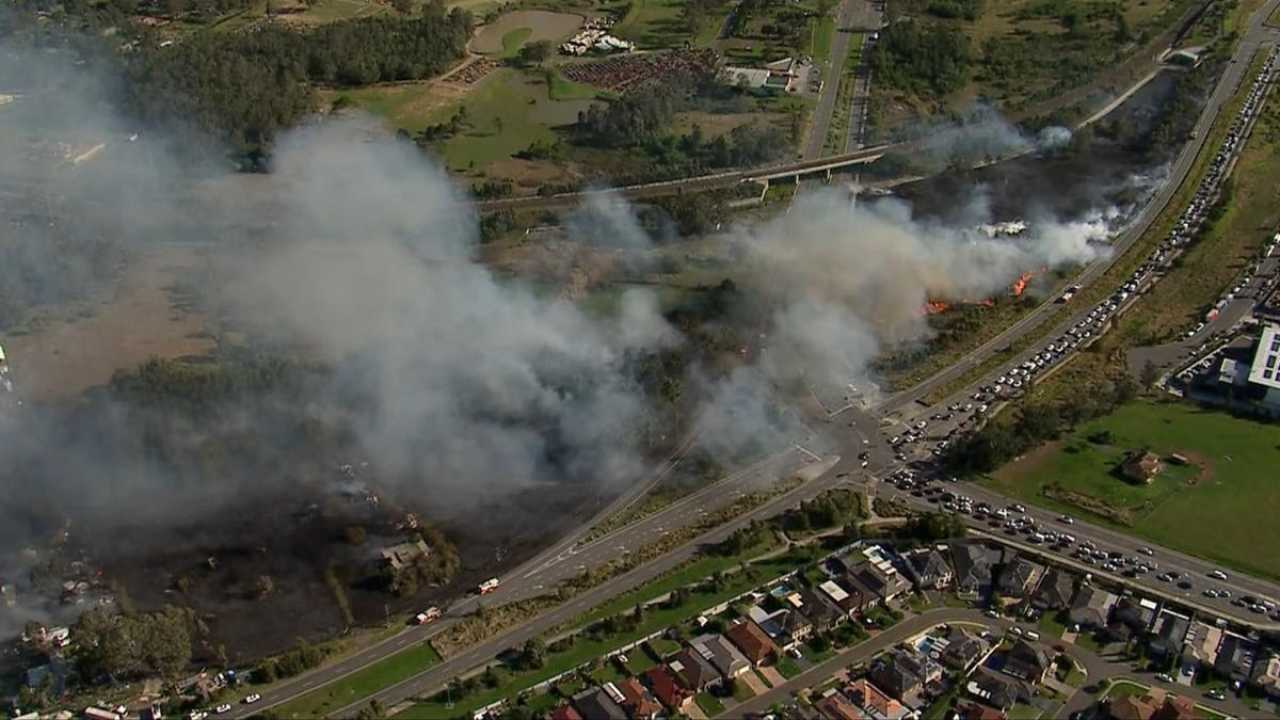 Horningsea Park Grass Fire