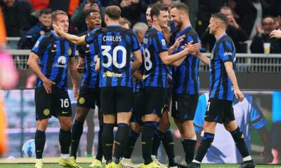 Inter Milan Players During Match Against Atalanta