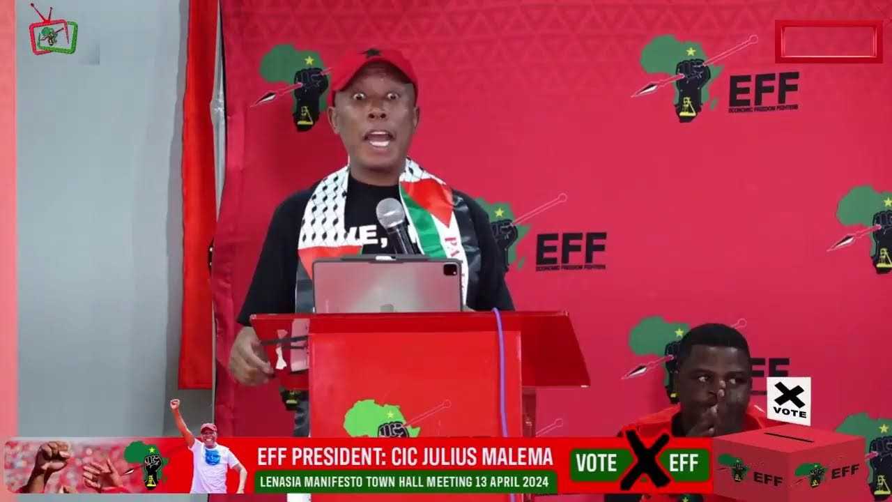 Julius Malema Speaking At Eff Meeting