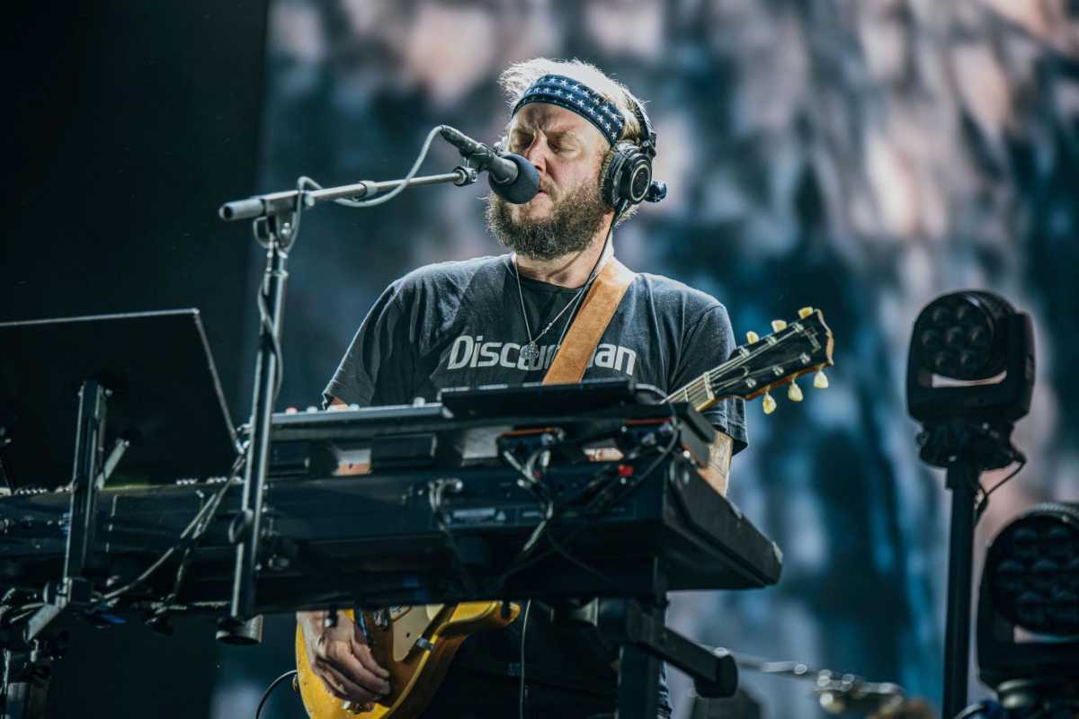 Justin Vernon Strikes A Chord At Harris And Walz Rally In Eau Claire