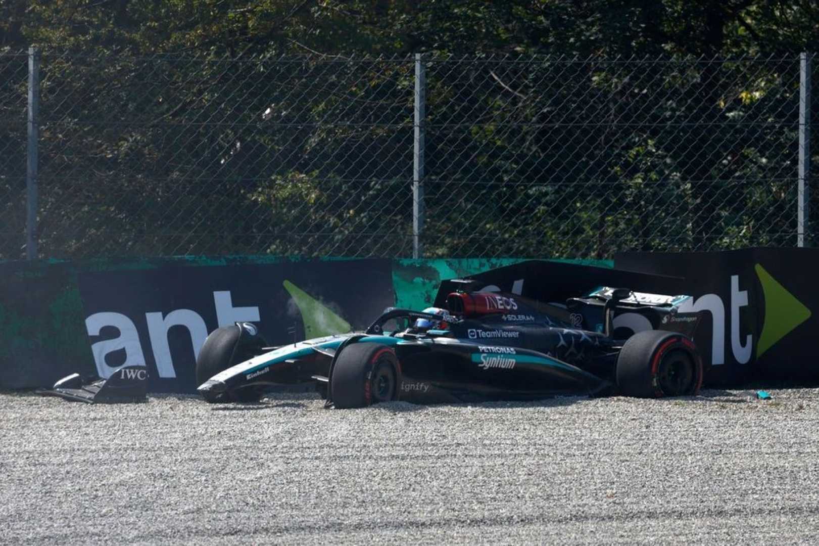 Kimi Antonelli Formula 1 Crash Monza