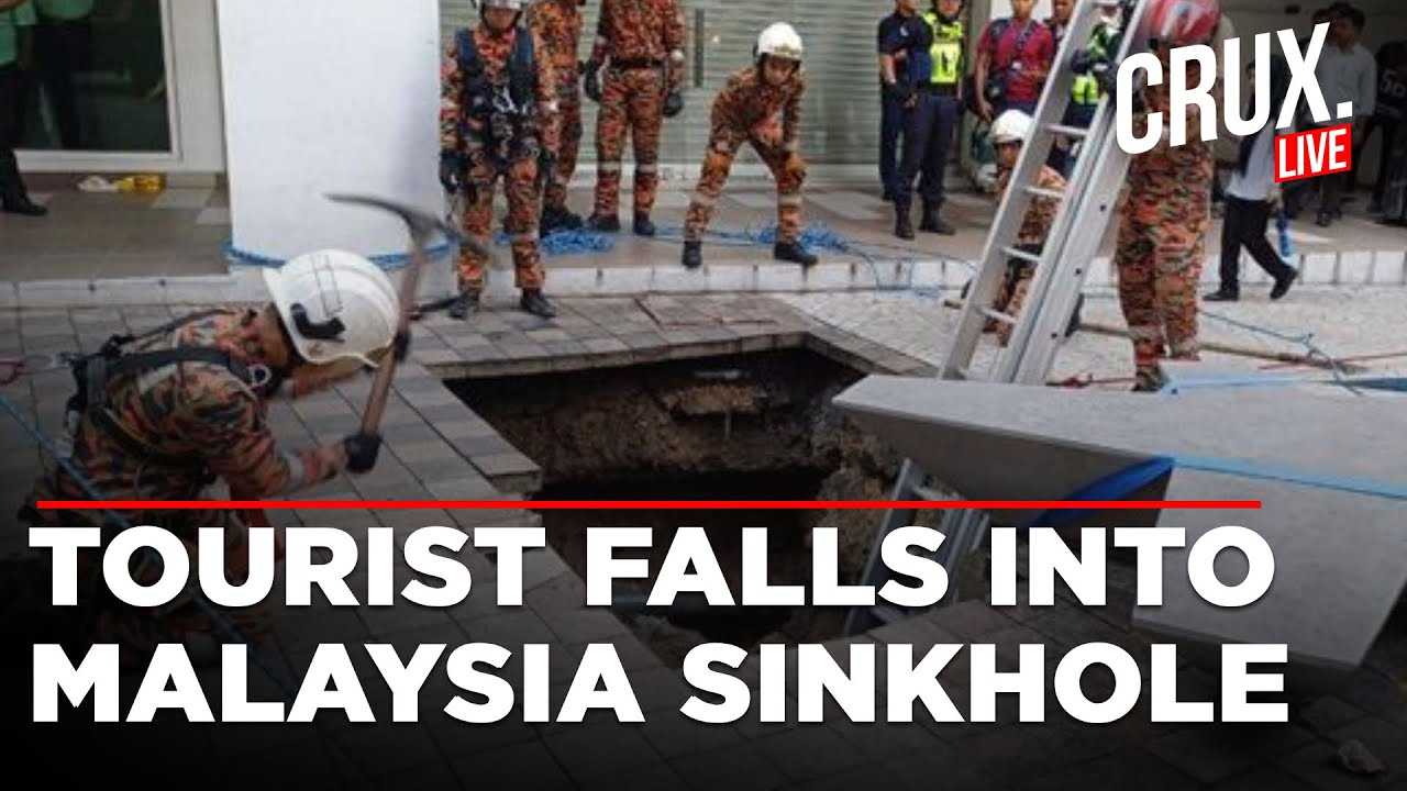 Kuala Lumpur Sinkhole Incident Or Tourist Falls Into Sinkhole In Kuala Lumpur