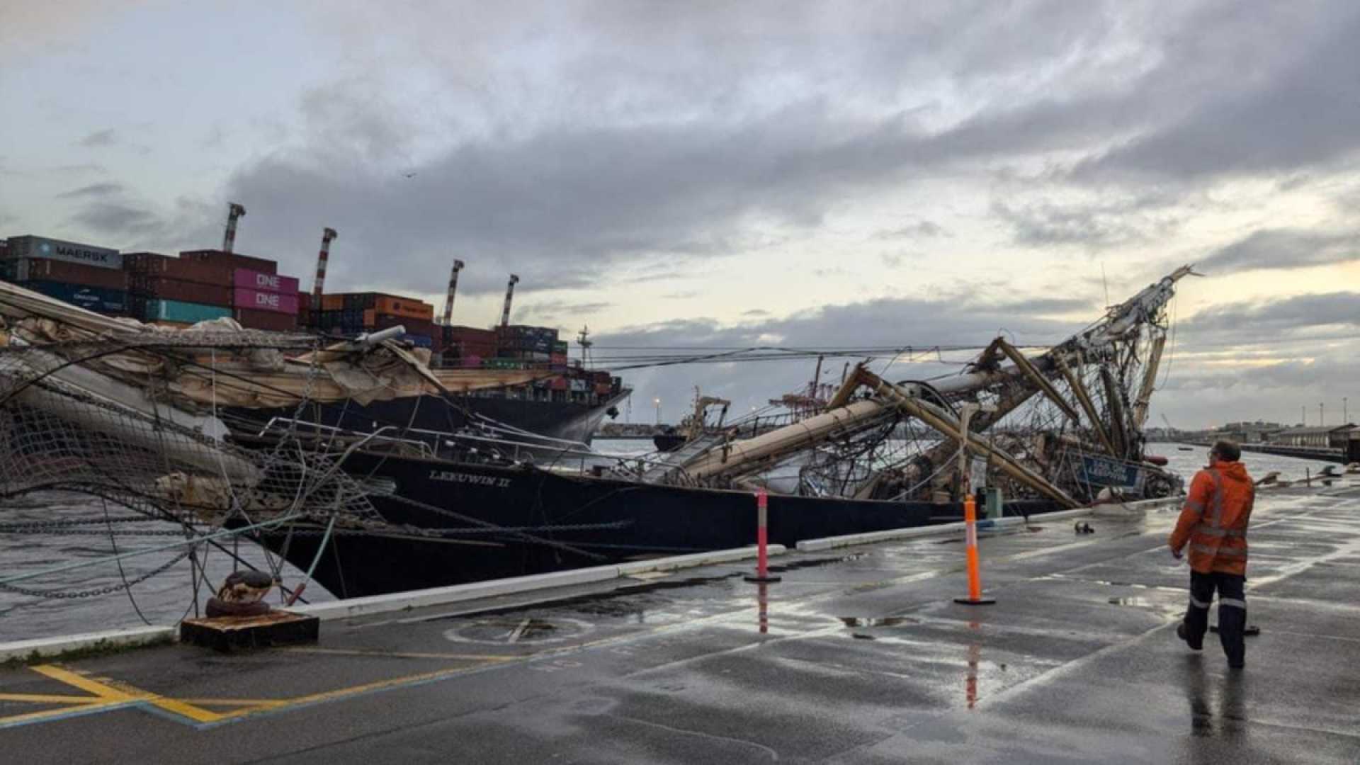 Maersk Container Ship Leeuwin Damage