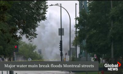 Major Water Leak Floods Montreal Streets