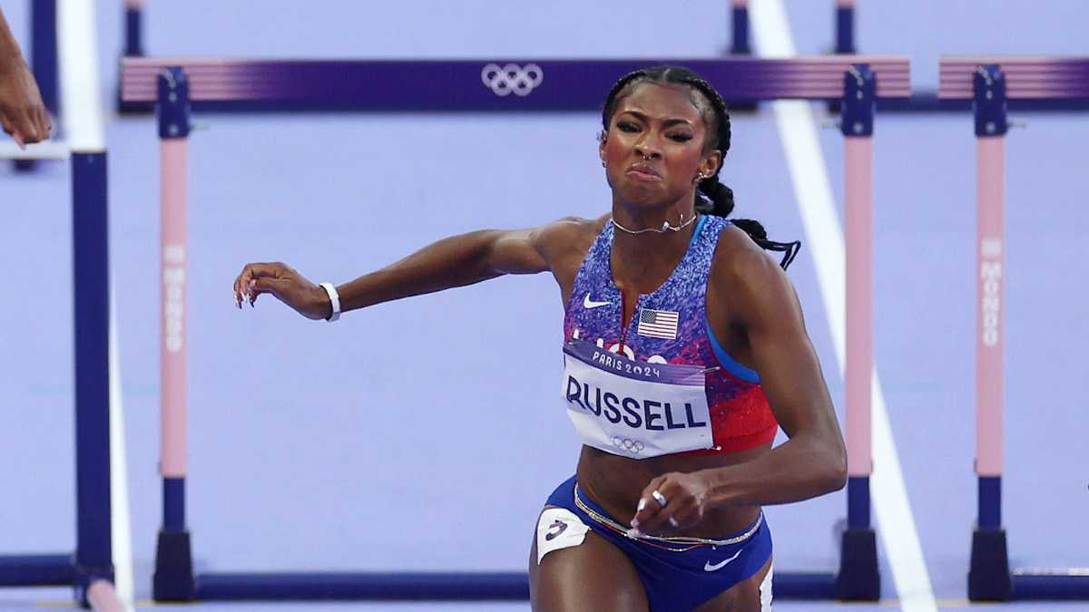 Masai Russell Takes Gold In Thrilling 100m Hurdles Finish