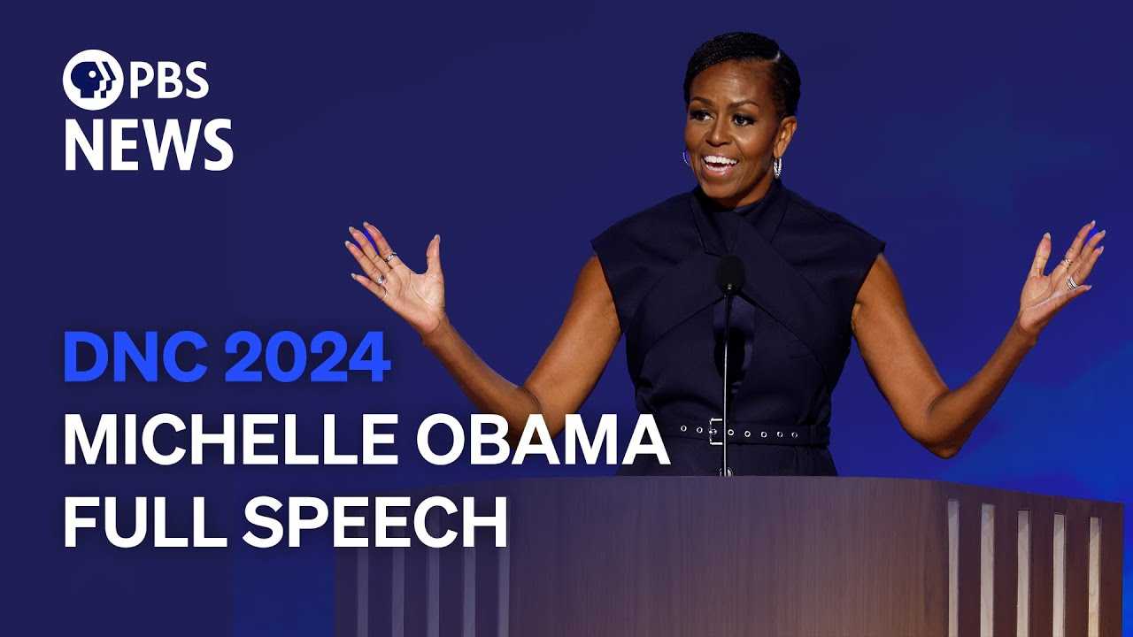 Michelle Obama Speaking At Dnc