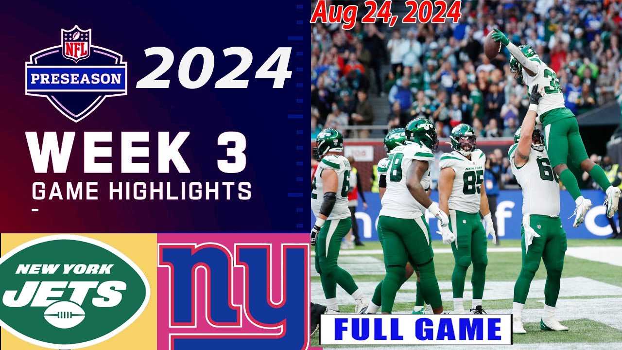 New York Giants Vs New York Jets Preseason Game