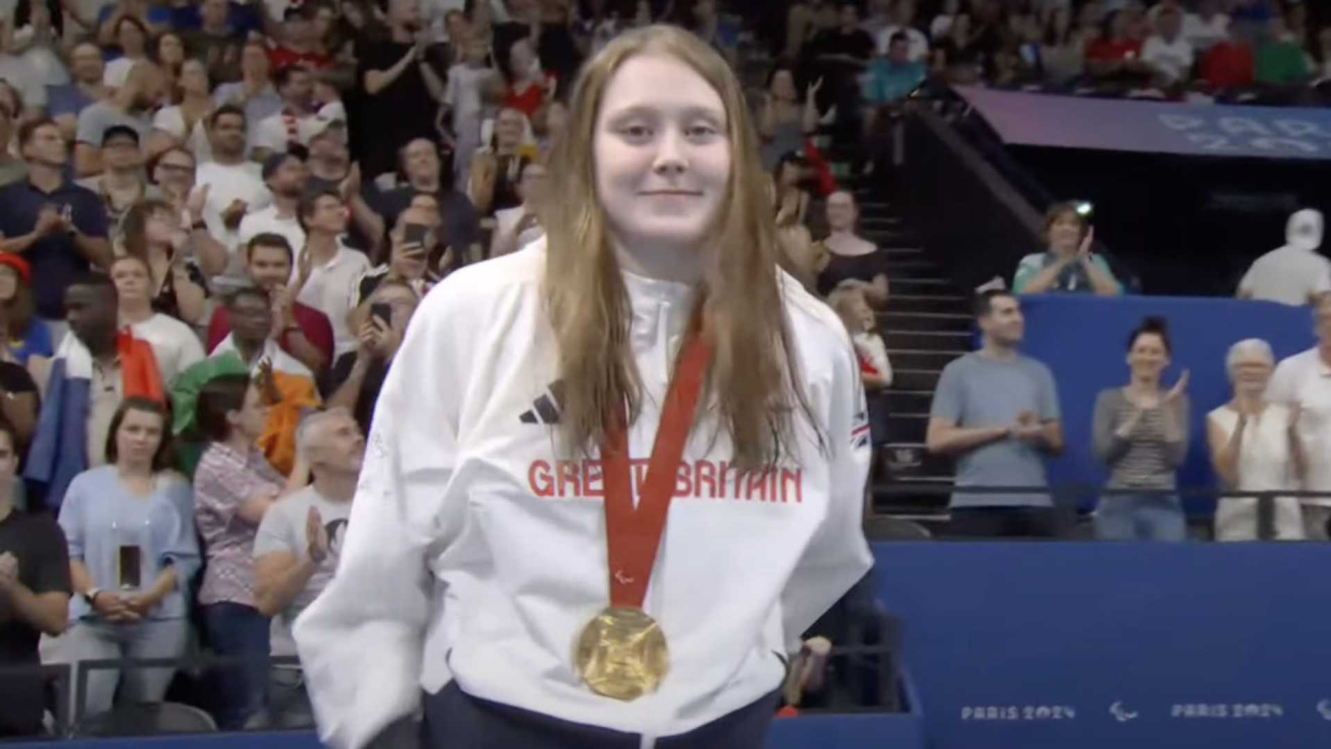 Poppy Maskill Winning Gold Medal