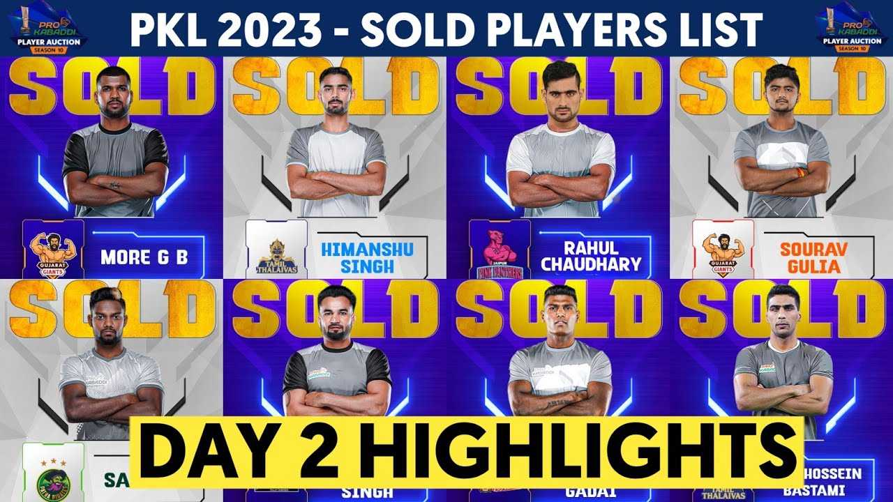 Pro Kabaddi League Season Xi Auction Highlights