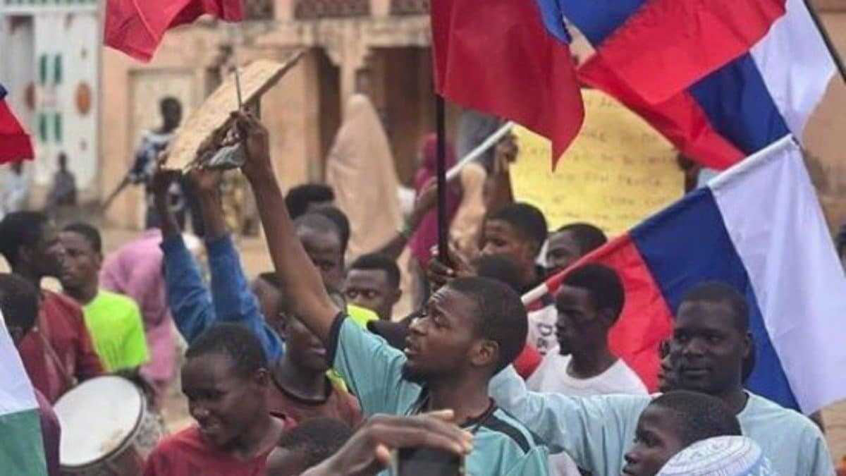 Protests Take A Turn With Russian Flags In Nigeria