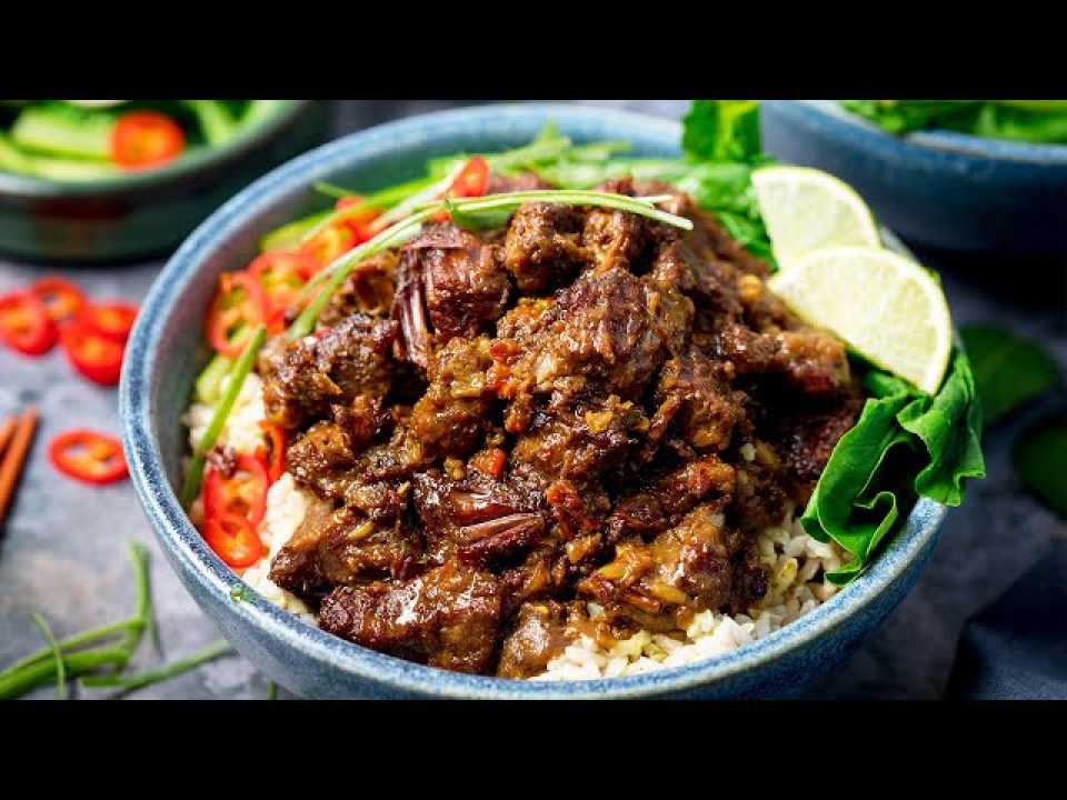 Rendang Dish Indonesian Cuisine