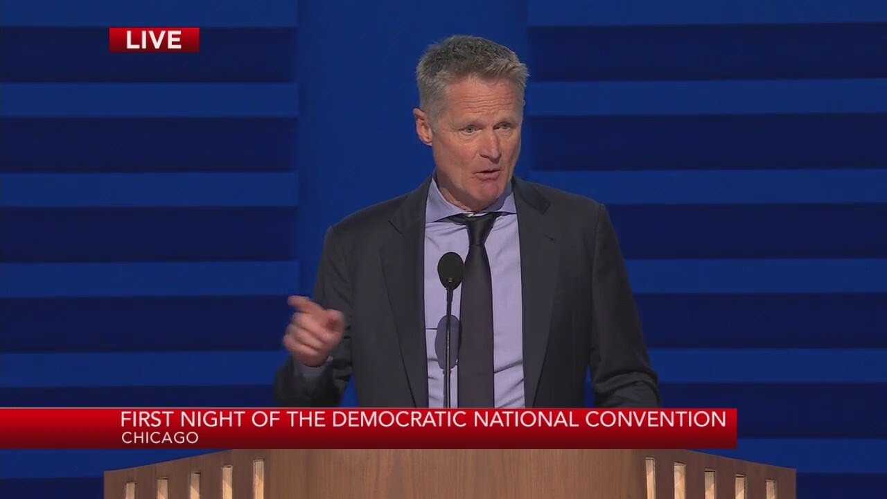 Steve Kerr Speaking At Democratic National Convention