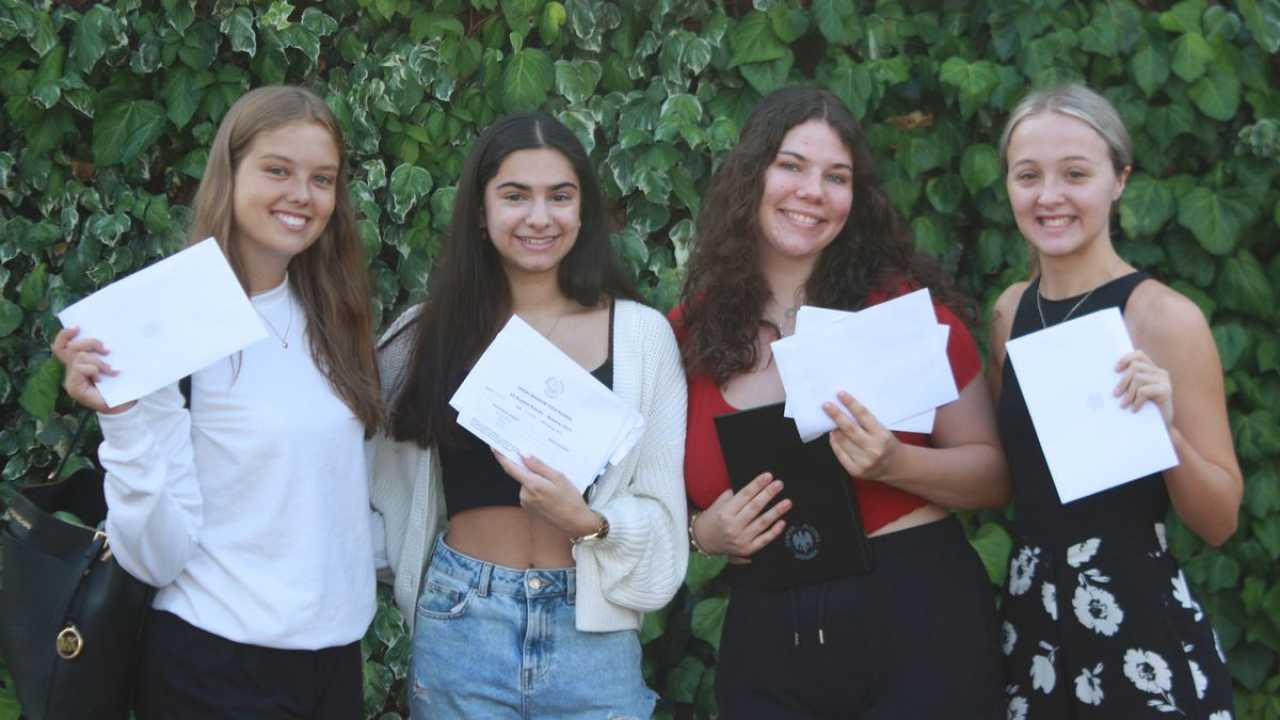 Students Celebrate A Level Results In Essex