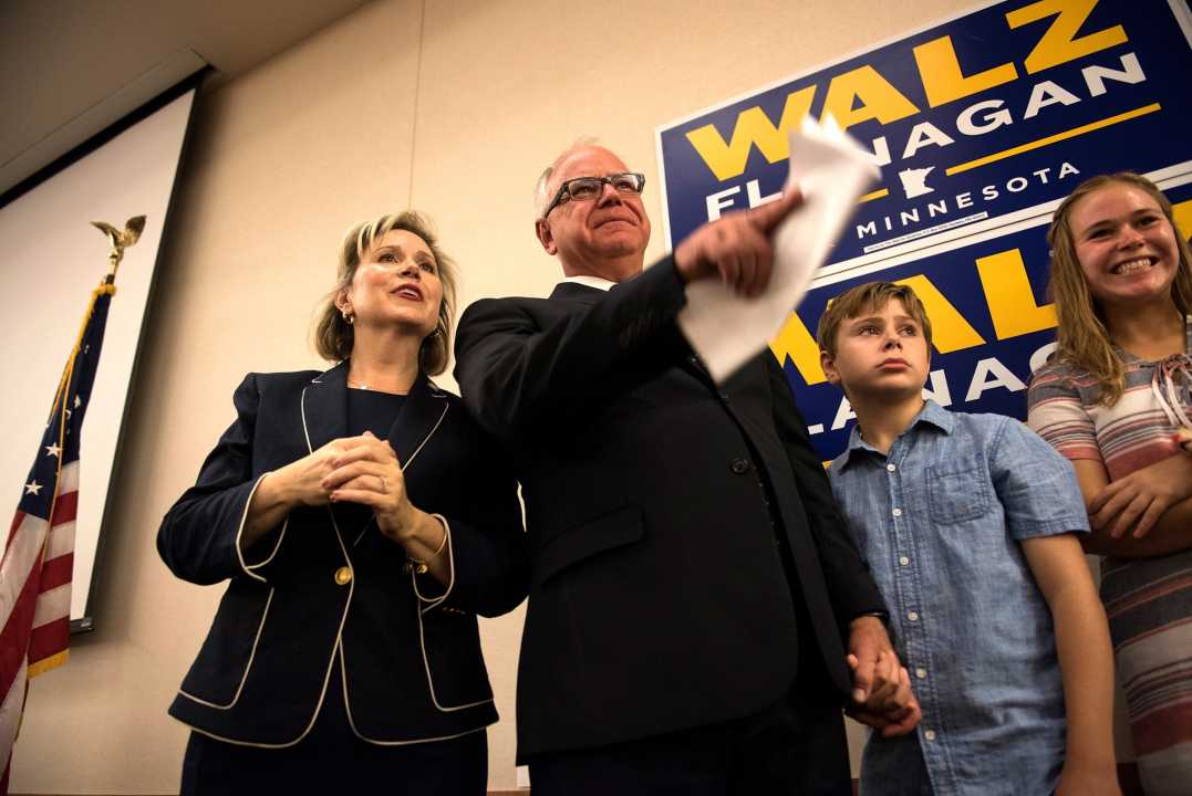 Tim Walz With Family