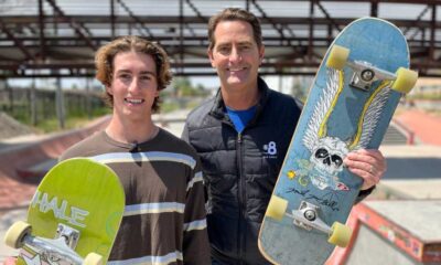 Tony Hawk Surprises Skateboarder Tate Carew With Pro Board At Paris Olympics