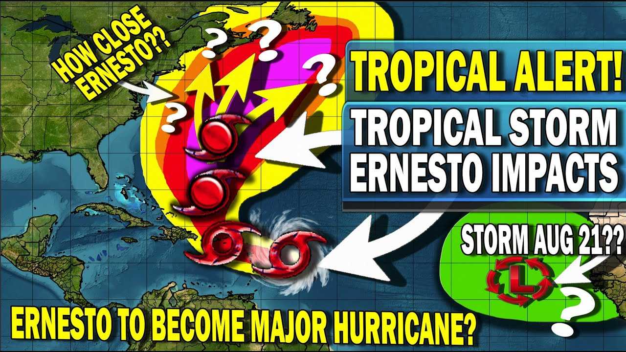 Tropical Storm Ernesto Heads For Maritimes