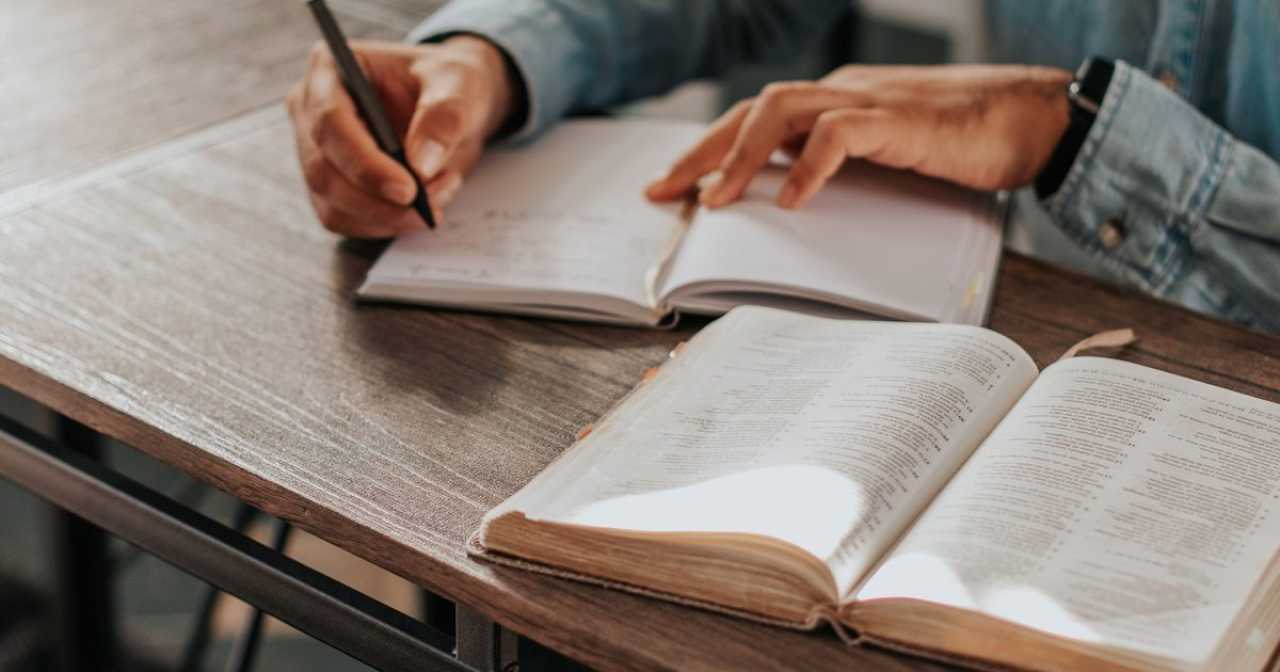 Young Pastor Studying The Bible