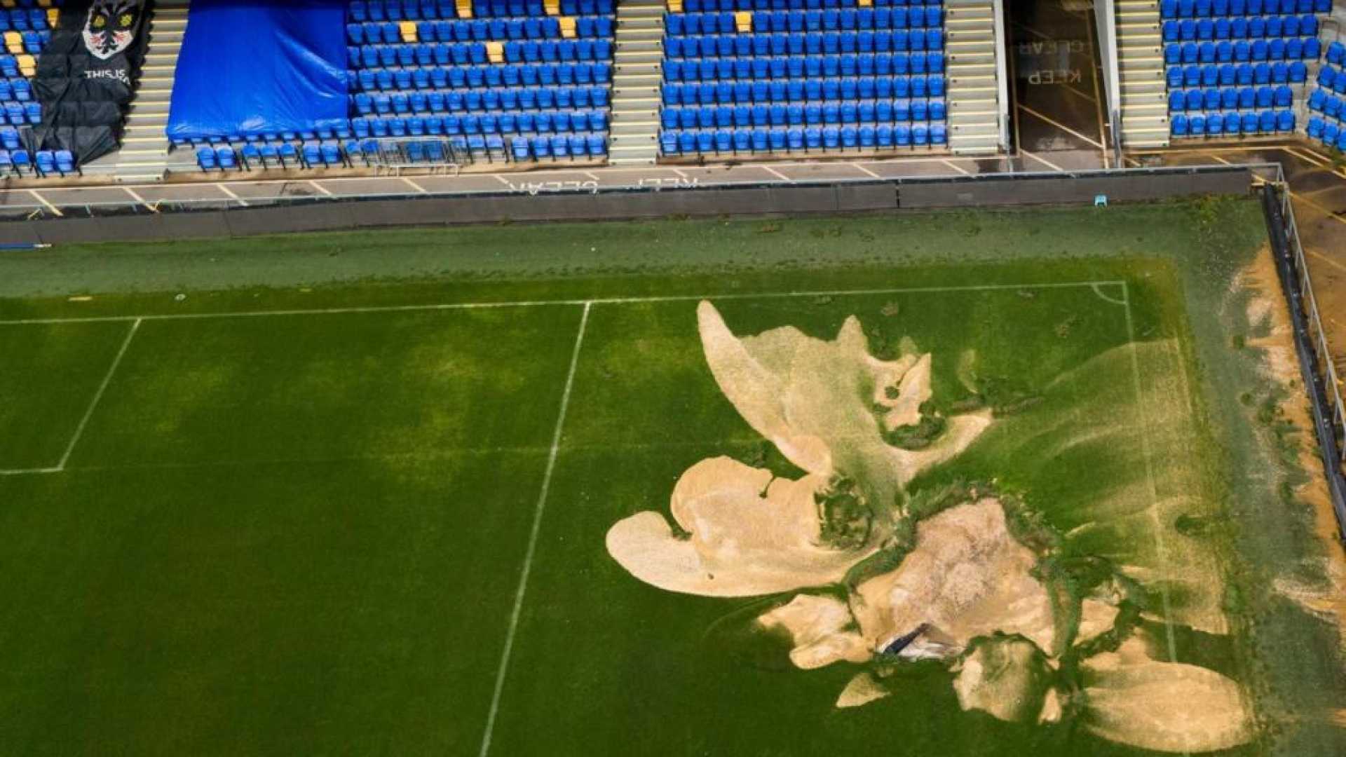 Afc Wimbledon Cherry Red Records Stadium Flooding