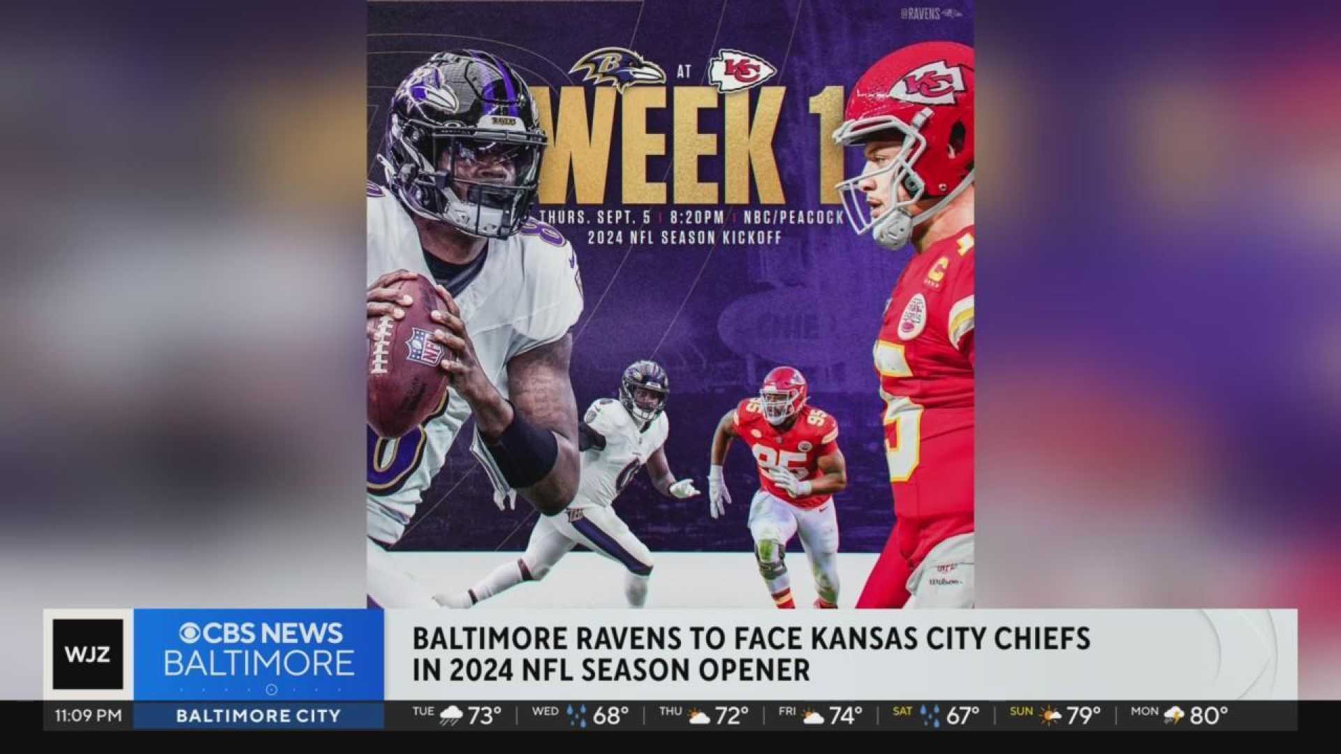 Baltimore Ravens Vs. Kansas City Chiefs Game