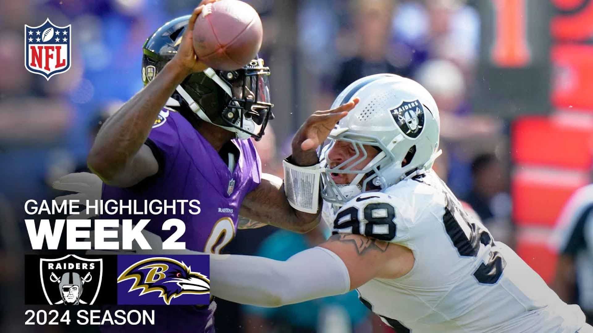 Baltimore Ravens Vs Las Vegas Raiders 2024