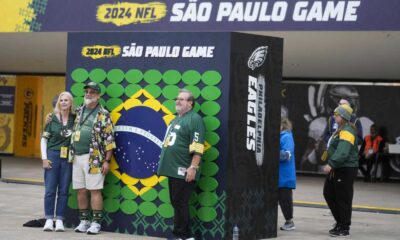 Brazilian Olympic Athletes At Nfl Game In Sao Paulo