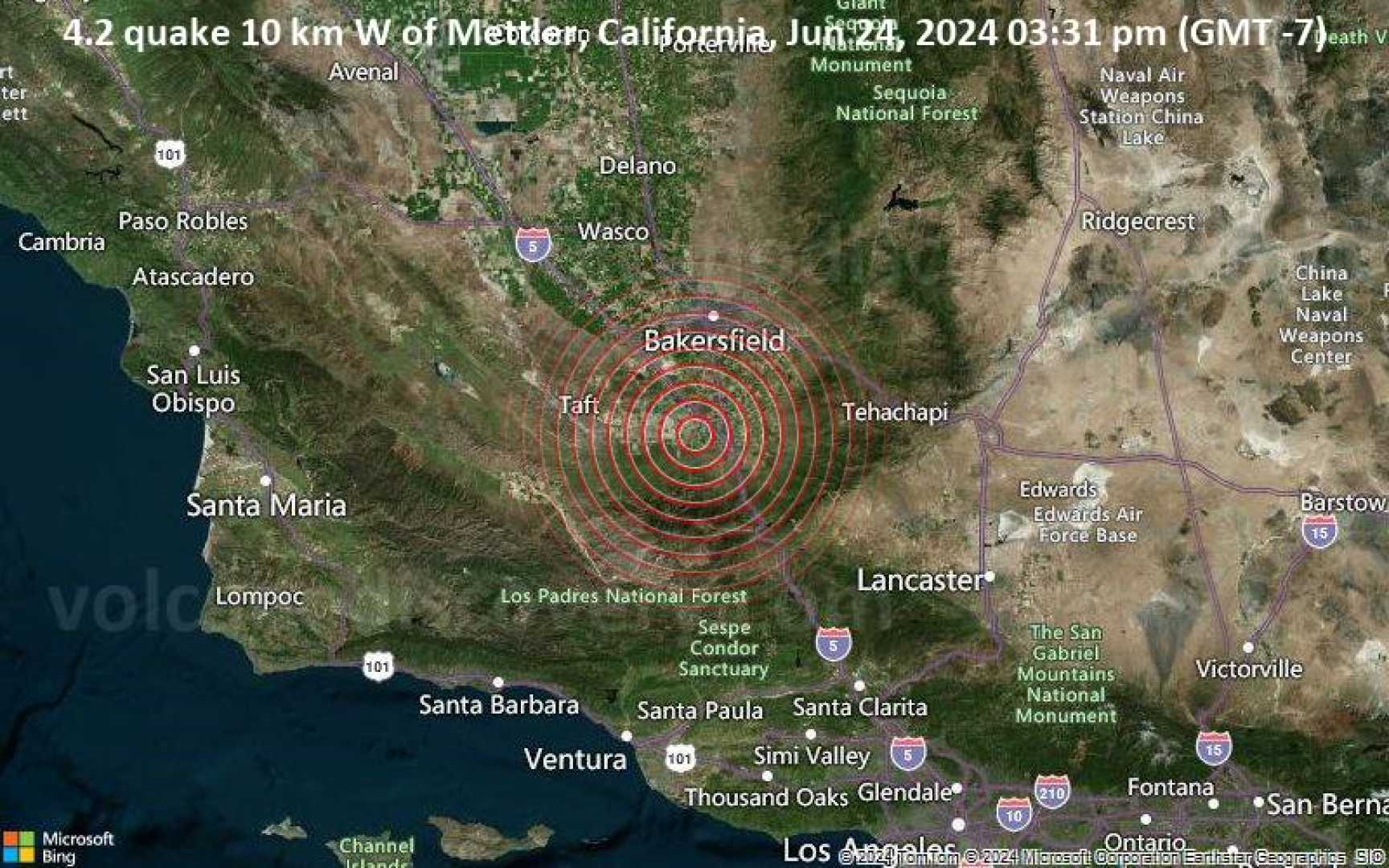 Central California Earthquake 2024