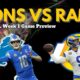 Detroit Lions Vs Los Angeles Rams