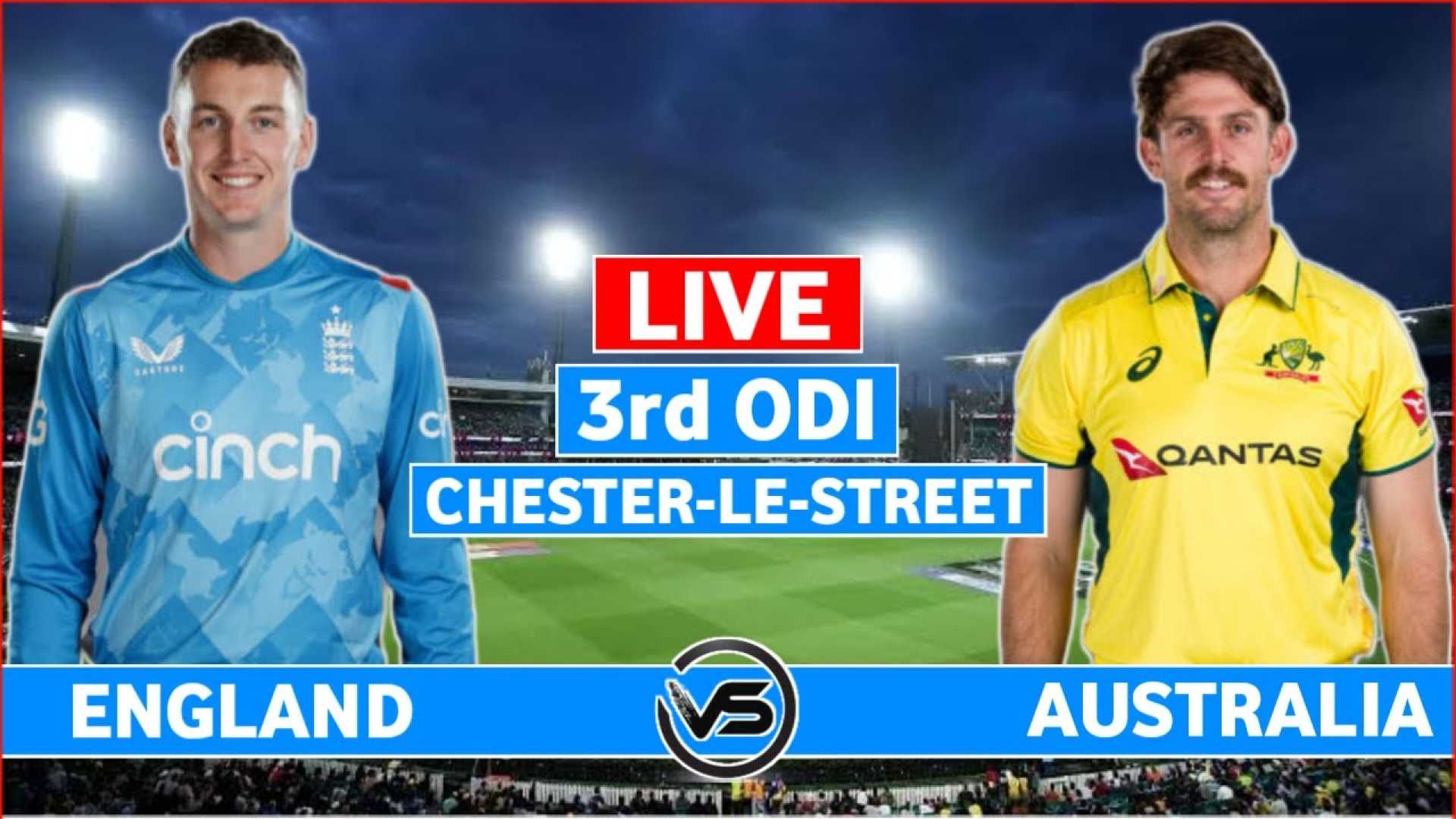 England Vs Australia Odi Chester Le Street