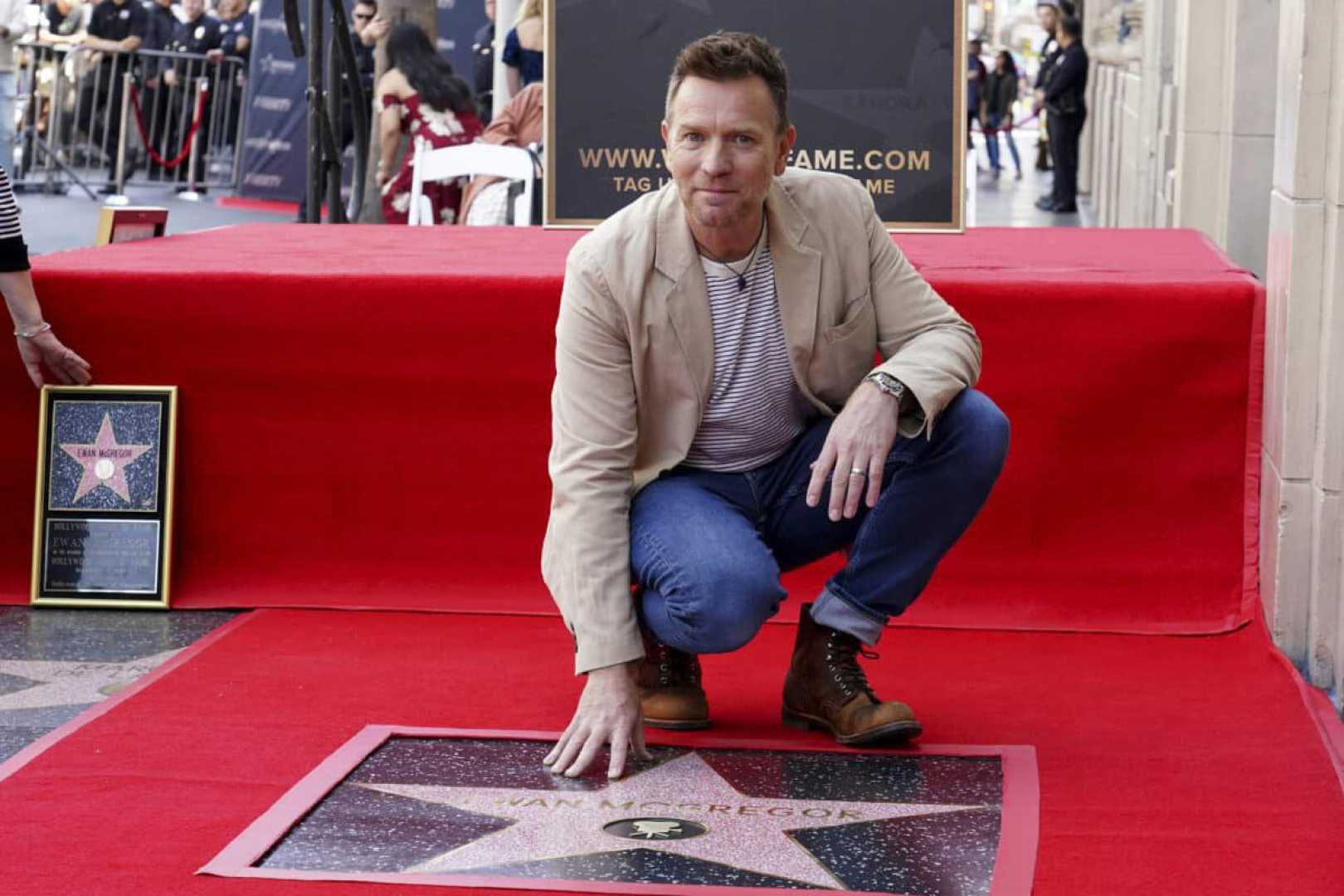 Ewan Mcgregor Hollywood Walk Of Fame Star