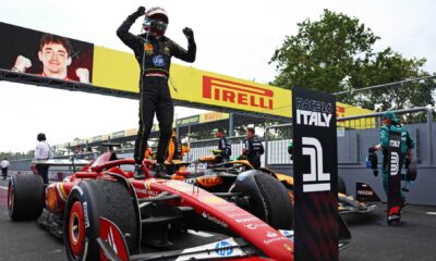 Ferrari F1 Team Celebrating At Monza