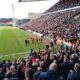 Football Fans Watching Game At Fan Zone