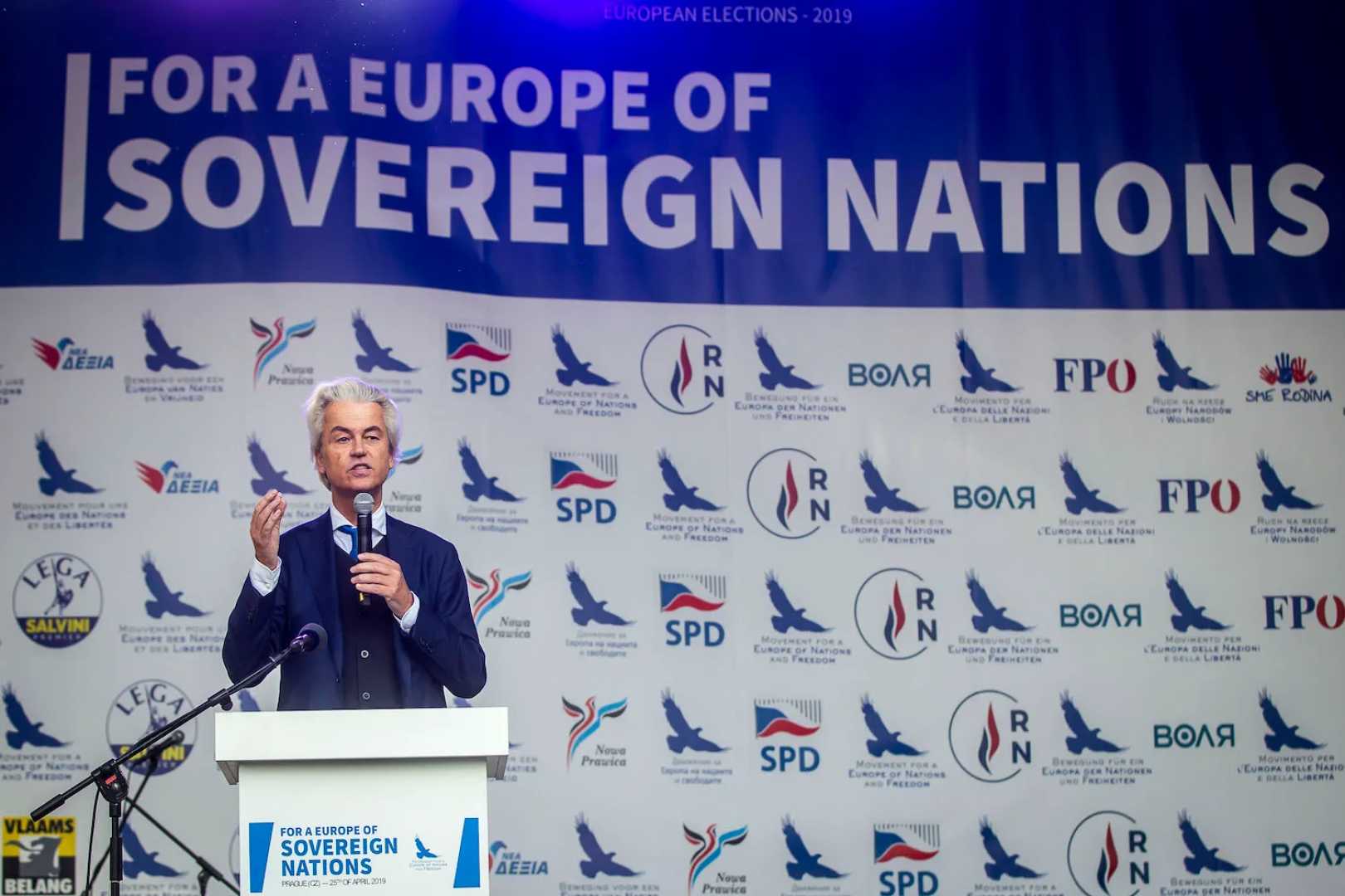 Geert Wilders Speaking At A Press Conference