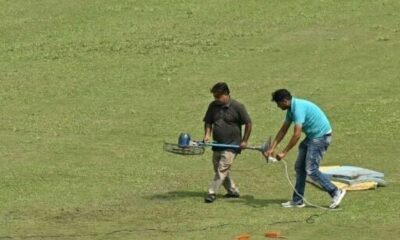 Greater Noida Rain Soaked Cricket Stadium