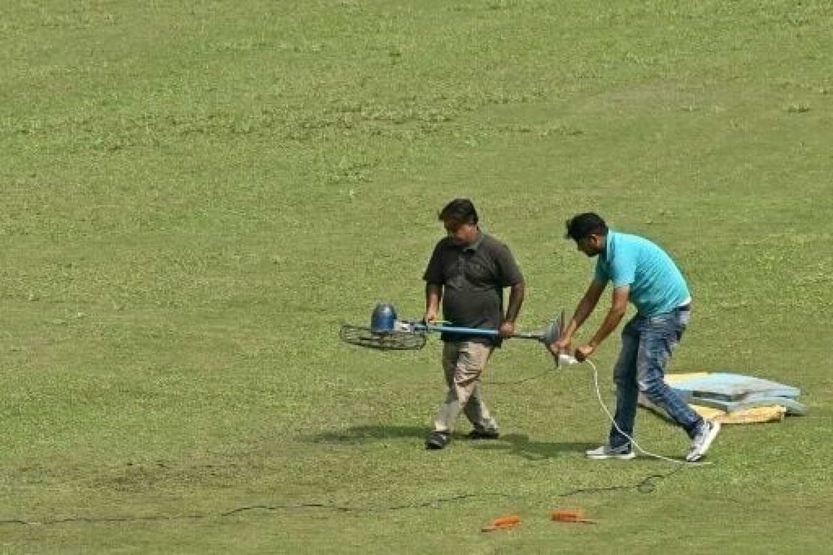 Greater Noida Rain Soaked Cricket Stadium