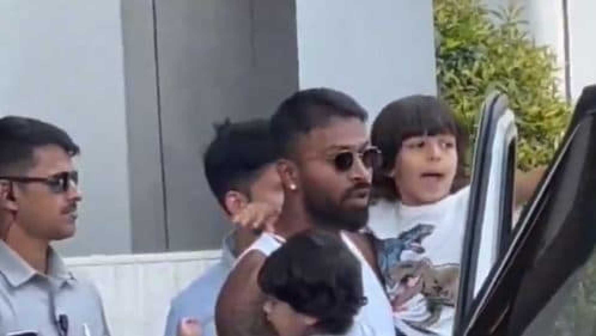 Hardik Pandya With Son Agastya