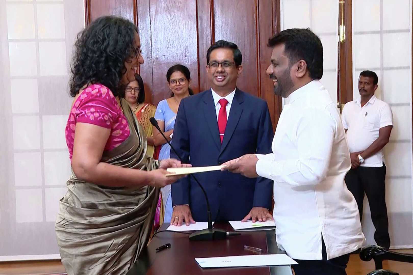 Harini Amarasuriya Swearing In Ceremony