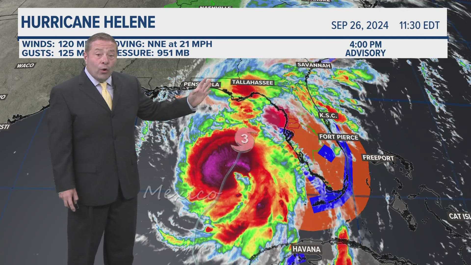 Hurricane Helene Approaching Florida