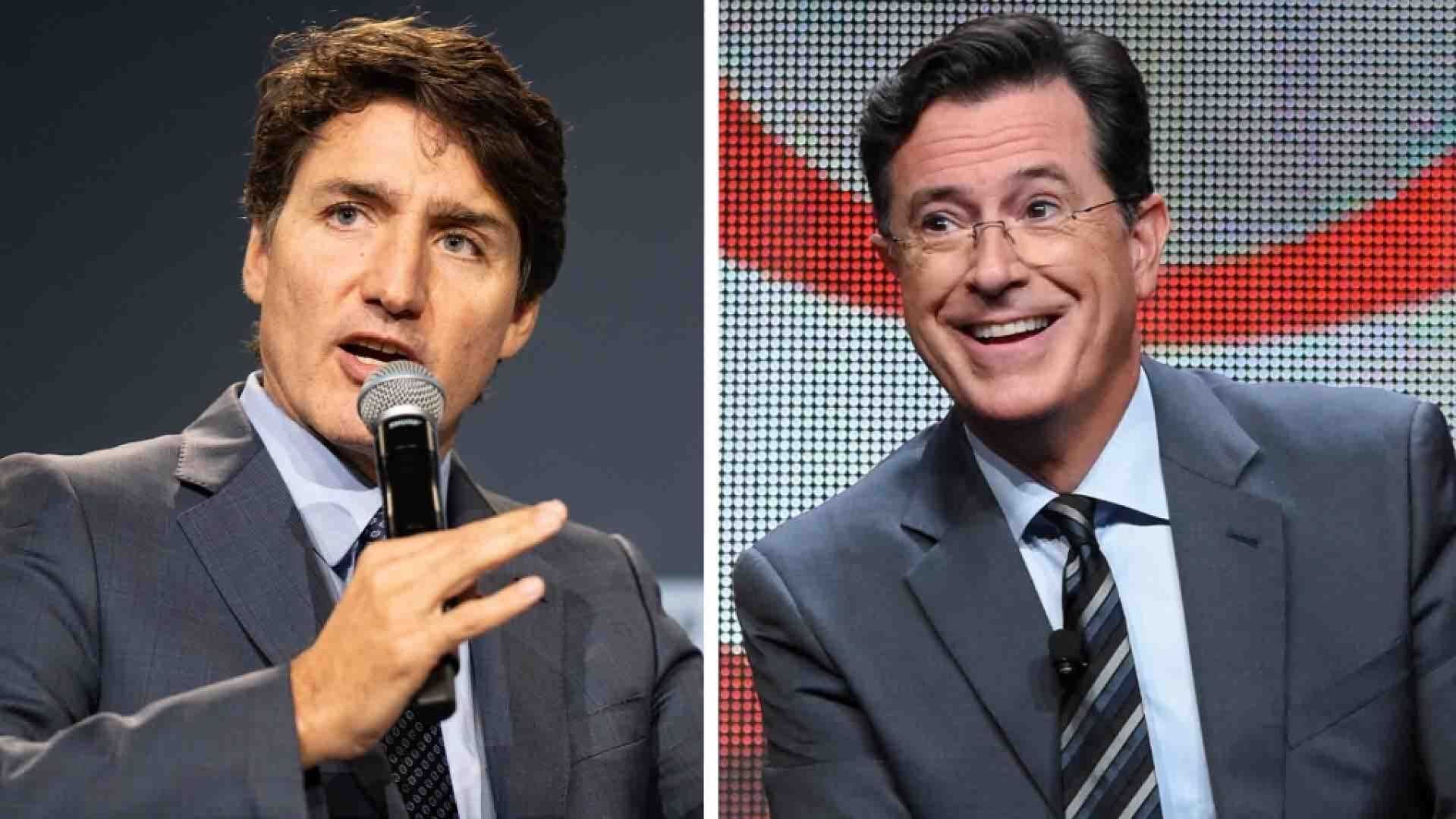 Justin Trudeau Stephen Colbert Late Show