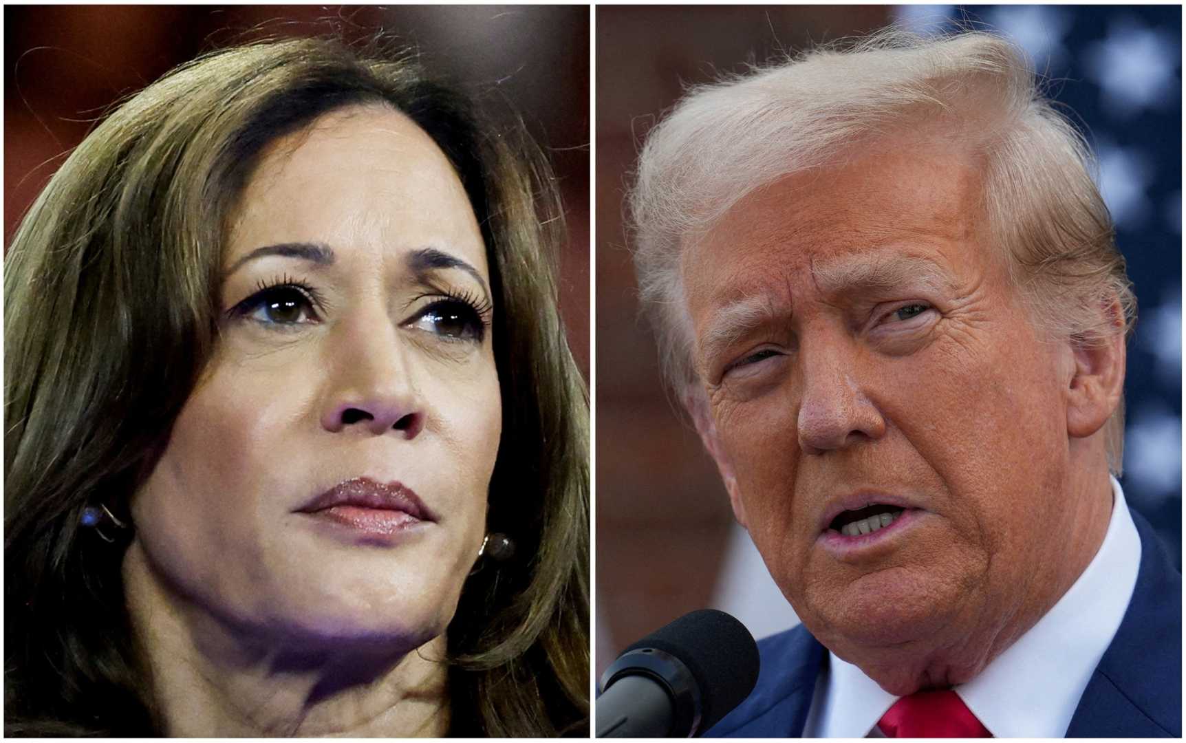 Kamala Harris Donald Trump Debate Stage