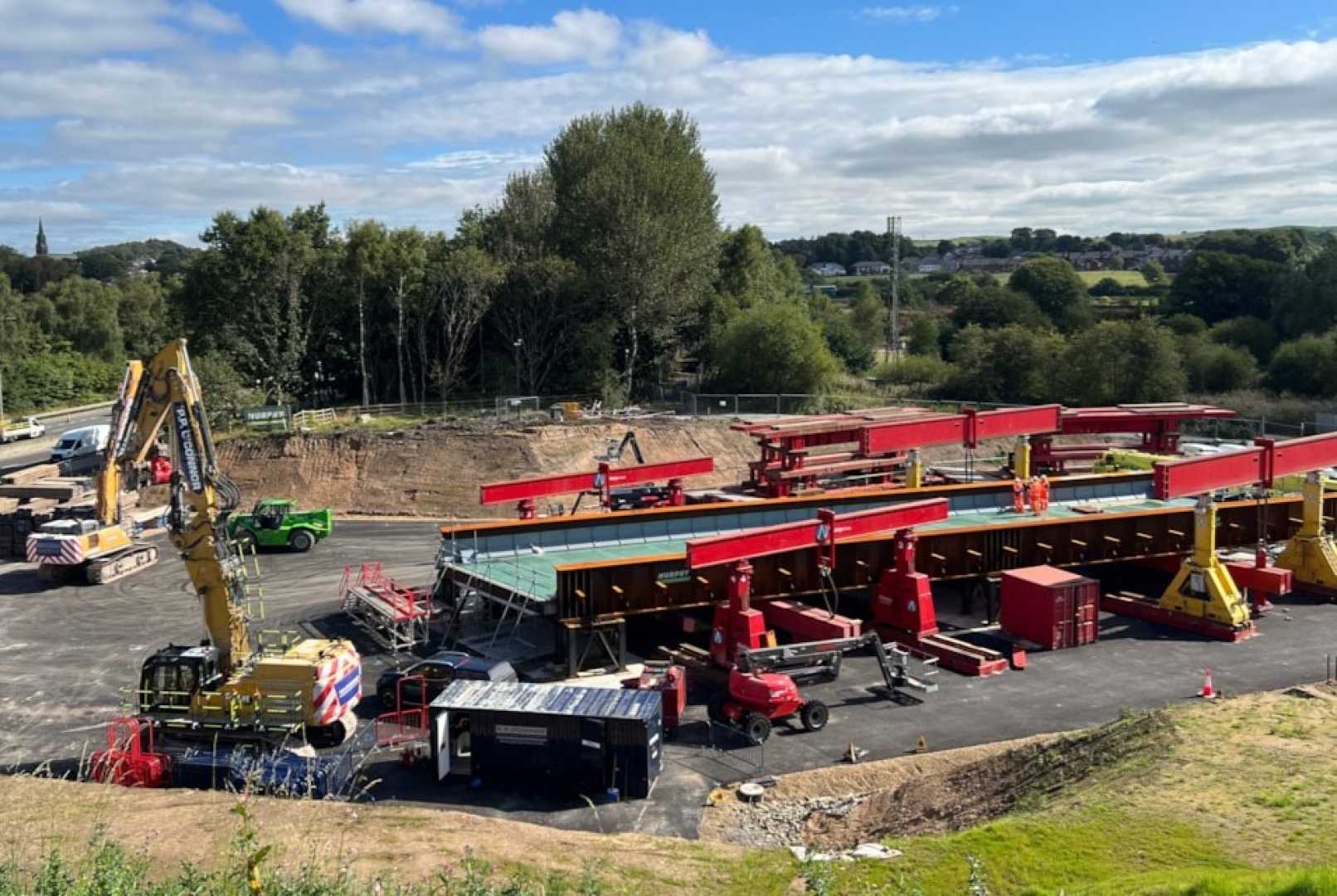 M62 Motorway Bridge Construction