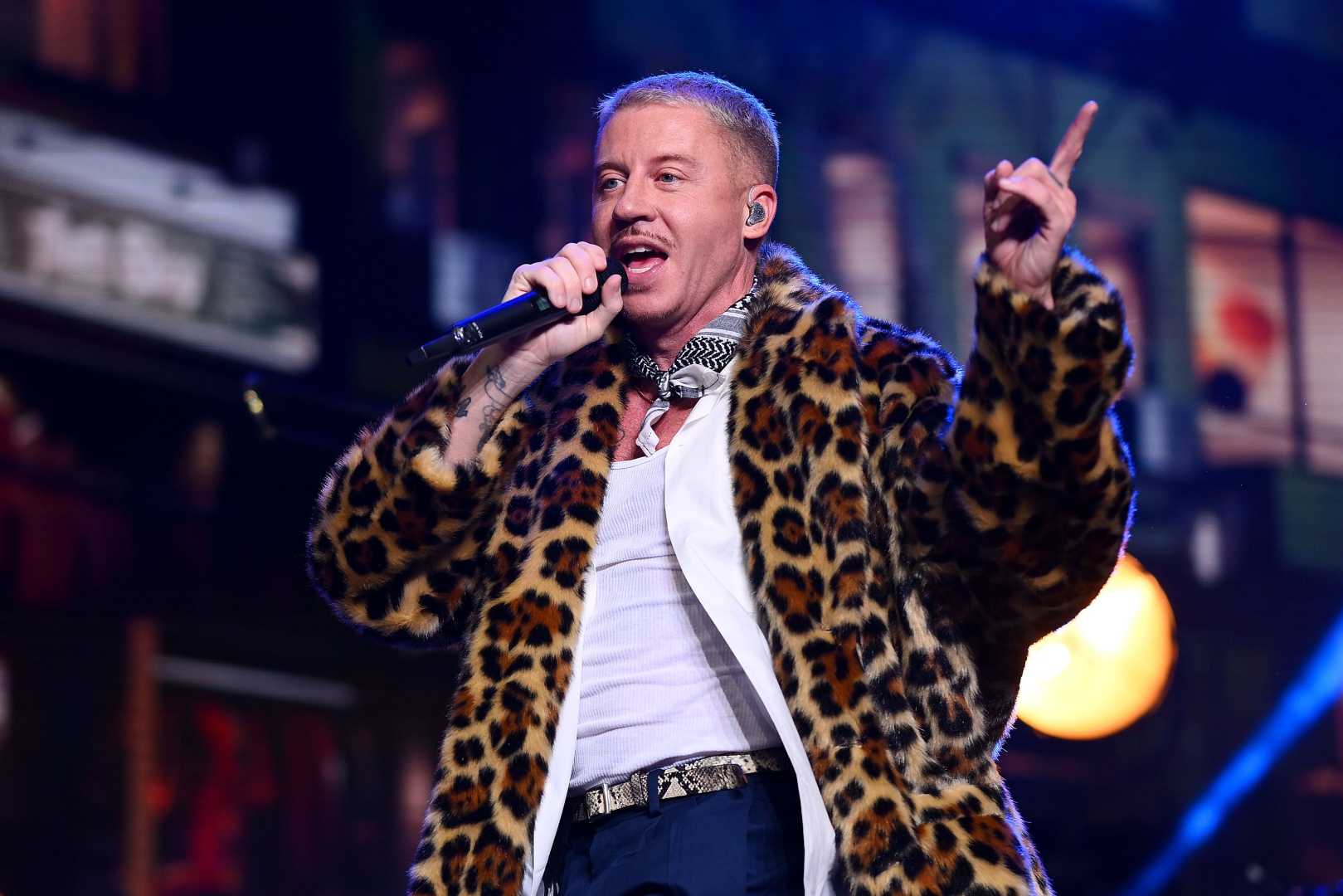 Macklemore Performing On Stage