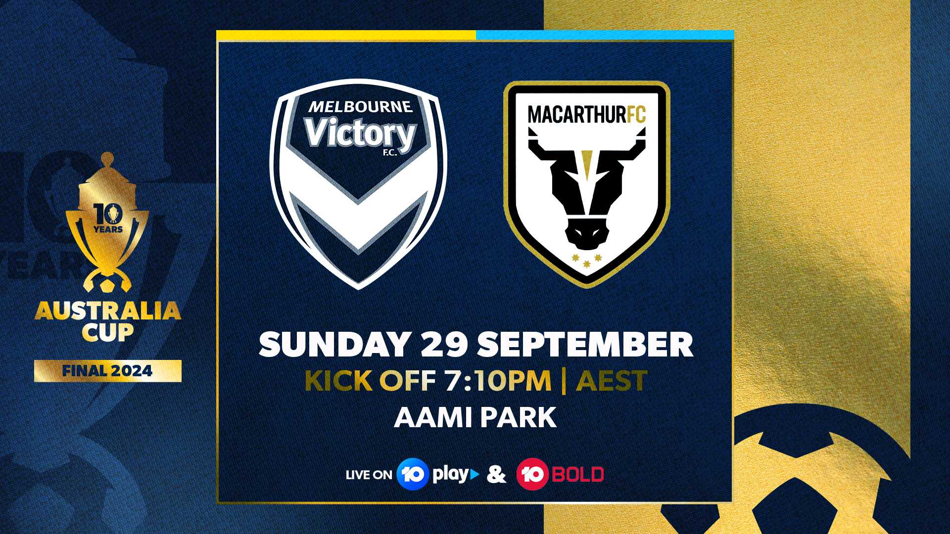 Melbourne Victory Vs Macarthur Fc Australia Cup Final 2024