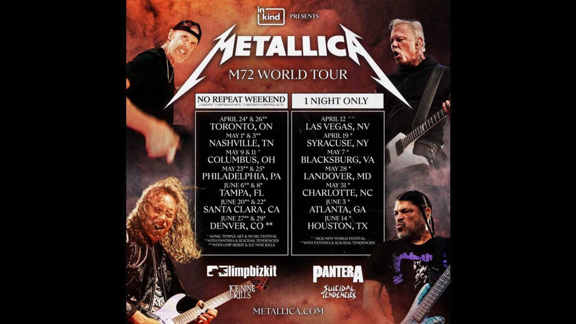 Metallica M72 World Tour 2025